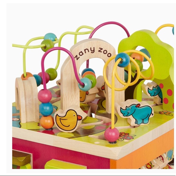 Zany Zoo  Wooden Activity Cube by B. Toys - Picture 4 of 16